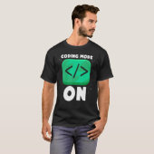 T-shirt Mode de codage sur le programmeur de code de code  (Devant entier)