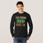 T-shirt Mode de conduite automobile sur conception de batt (Devant entier)