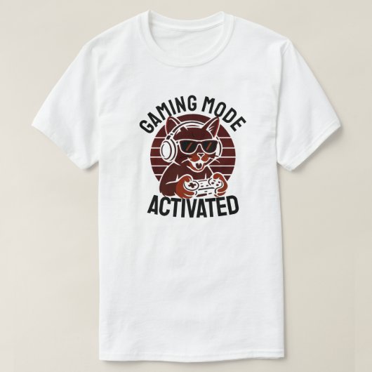 T-shirt Mode de jeu activé (Design devant)
