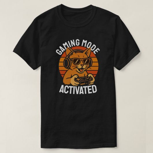 T-shirt Mode de jeu activé (Design devant)