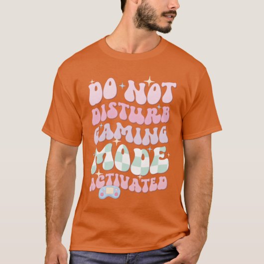T-shirt Mode de jeu Ne pas déranger activé garçon (Devant)