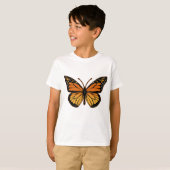 T-shirt Mode de papillon de monarque (Devant entier)