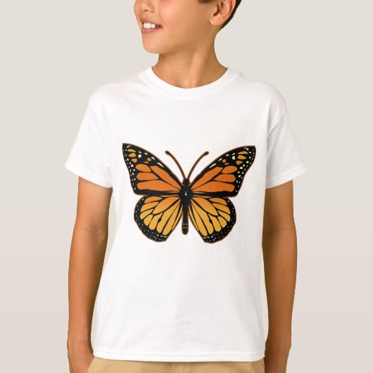 T-shirt Mode de papillon de monarque (Devant)