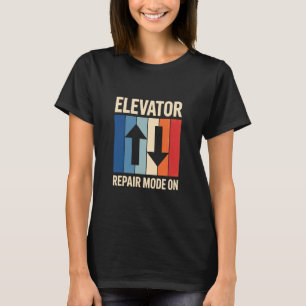T-shirt Mode de réparation d'ascenseur activé Mécanicien m