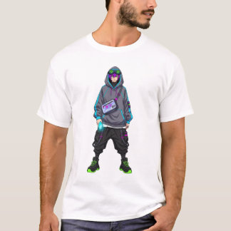 T-shirt Mode de rue animé cyberpunk Tokyo Drip