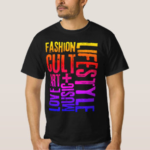 T-shirt MODE DE VIE CULT - coloré