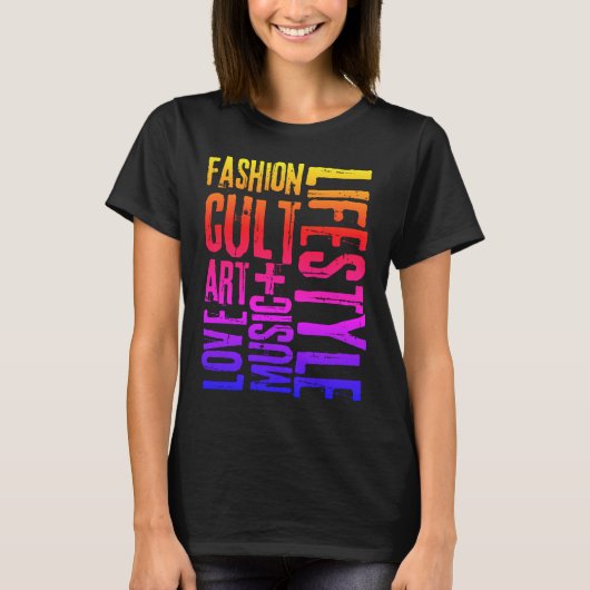 T-shirt MODE DE VIE CULT - coloré (Devant)
