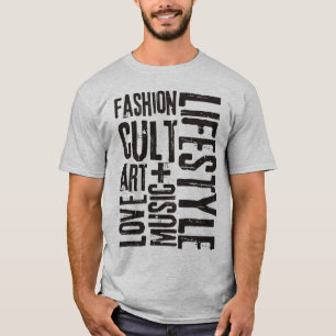 T-shirt MODE DE VIE CULT - noir