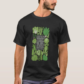 T-shirt Mode de vie drôle végétalien vert légume frais à b