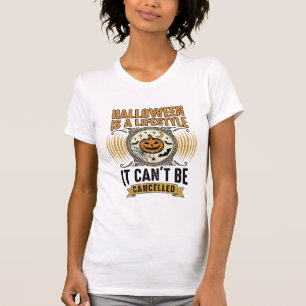 T-shirt Mode de vie Halloween Typographie de citrouille vi