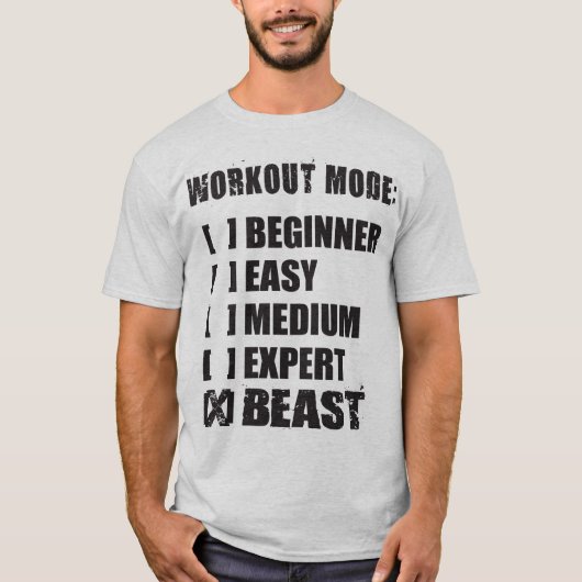 T-shirt Mode d'entraînement - BEAST (Devant)