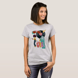 T-shirt mode des années 70 ambiance estivale