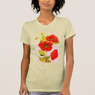 T-shirt Mode des papillons rouges