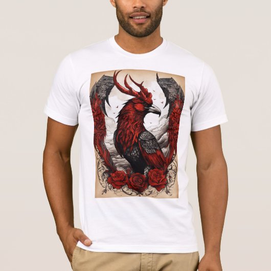 T-shirt mode desion eagal pritnt t shurt humain t-short (Devant)