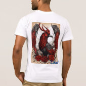 T-shirt mode desion eagal pritnt t shurt humain t-short (Dos)