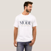 T-shirt Mode d'étude esthétique activé Design (Devant entier)