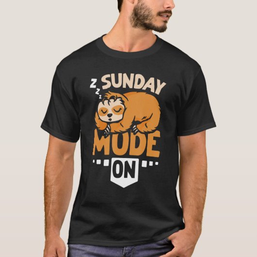 T-shirt Mode dimanche de fentes sur (Devant)