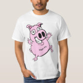T-shirt Mode drôle WIGGLE PIG nouveauté (Devant)