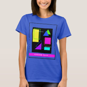 T-SHIRT MODE DU NEON RETRO 80 EN MODE PATTERNEL EN FORME G