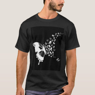 T-shirt Mode d'utilisation facile de l'estampille papillon