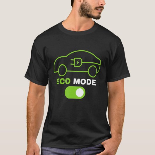 T-shirt Mode Éco Véhicule électrique renouvelable Électriq (Devant)