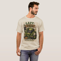 T-shirt Mode Économie d'Énergie Grenouille Paresseuse Humo
