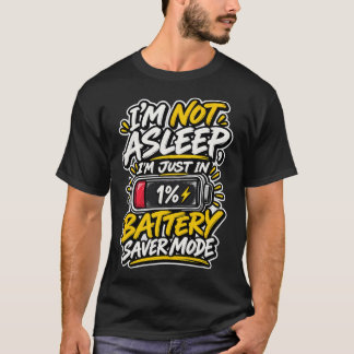 T-shirt Mode Économie D'énergie Je Ne Dors Pas
