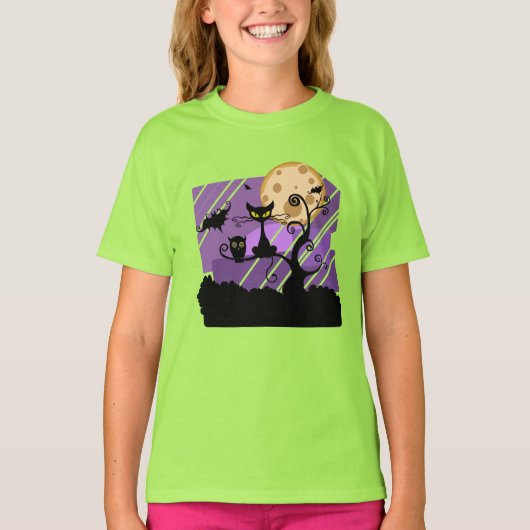 T-shirt Mode enfant Halloween Nuit Éffrayante (Devant)