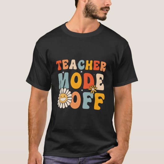 T-shirt Mode Enseignant Désactivé Dernier Jour D'École Bon (Devant)