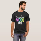 T-shirt Mode Enseignant Désactivé Fin De L'Année Bonjour É (Devant entier)