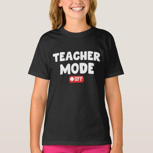 T-shirt Mode enseignant hors Conception tendance, Drôle Sa (Devant)