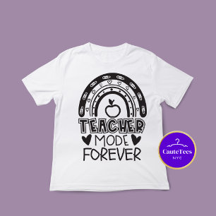 T-shirt Mode Enseignant Pour Toujours Retour À L'École T-s