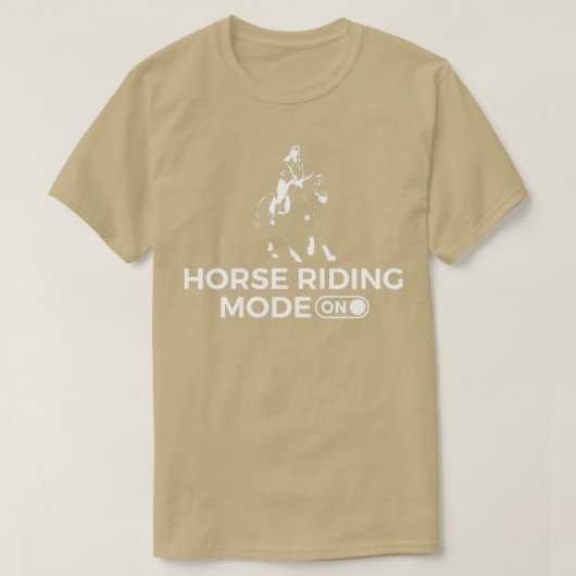 T-shirt Mode Équitation Sur Pony Rider Cadeau (Design devant)