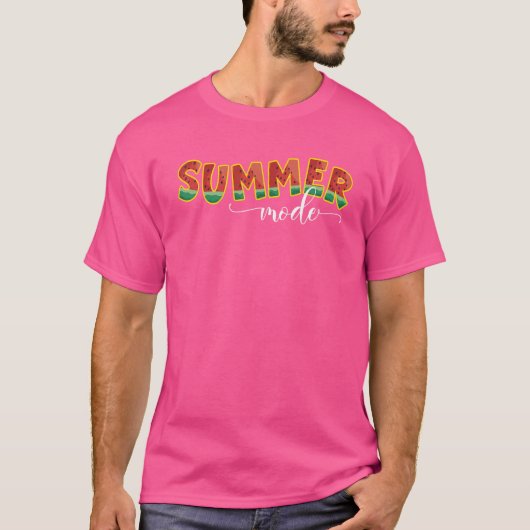 T-shirt Mode été Watermelon Beach Vacances (Devant)
