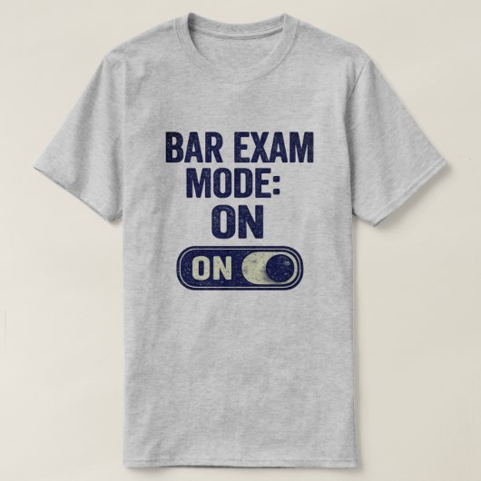 T-shirt Mode Examen du Barreau Activé Graphique de Faculté (Design devant)