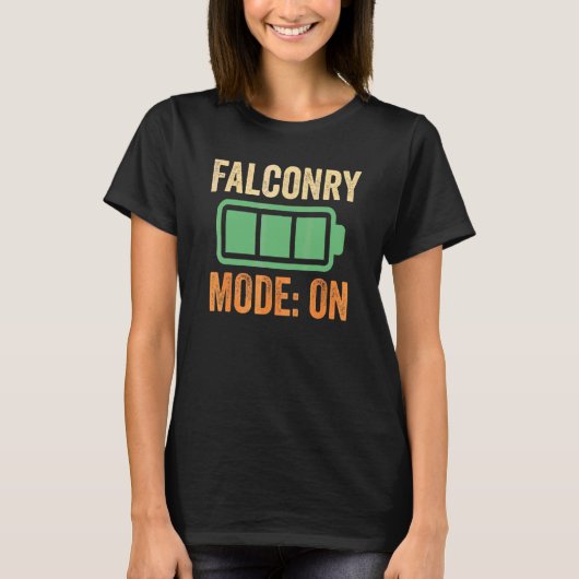 T-shirt Mode Fauconnerie sur conception de batterie (Devant)
