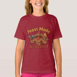 T-shirt Mode Festin Activé – Dinde de Thanksgiving Drôle