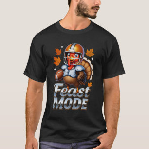 T-shirt Mode Festin Dinde Football D'automne Action de grâ