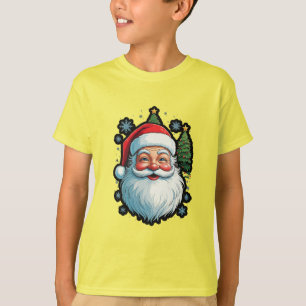 T-shirt "Mode festive : Père Noël, Neige et Arbre de Noël 