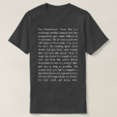 T-shirt [Mode foncé] Le test FitnessGram Pacer en script c (Design devant)