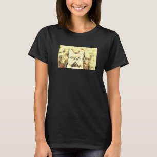 T-shirt Mode Française Peinture Abstraite Du Bulld Françai