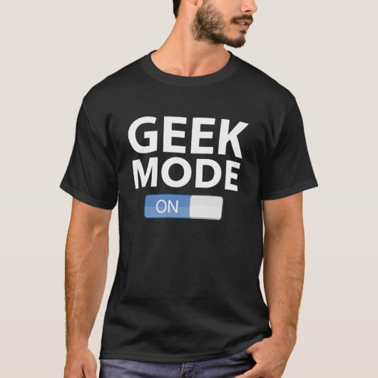 T-shirt Mode geek activé (Devant)