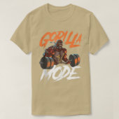 T-shirt Mode Gorilla Gym Beast Exercice Poids Lifting Pow (Design devant)