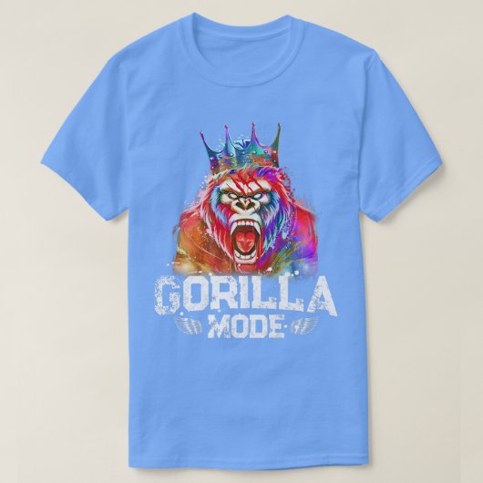 T-shirt Mode GorillaRoi Bête Entraînement Gym Motivation F (Design devant)