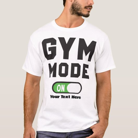 T-shirt Mode Gym Activé – Conception de Motivation Fitness (Devant)