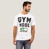 T-shirt Mode Gym Activé – Conception de Motivation Fitness (Devant entier)