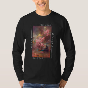 T-shirt Mode japonais Chêne Fleur de cerisier Bois Art A