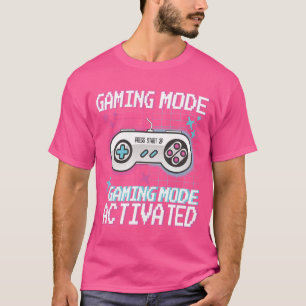 T-shirt Mode Jeu Activé Retro Pixel Gamer Design