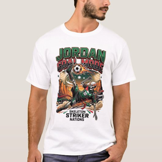 T-shirt Mode Jordan Objectif Squelette Nations Attaquant D (Devant)