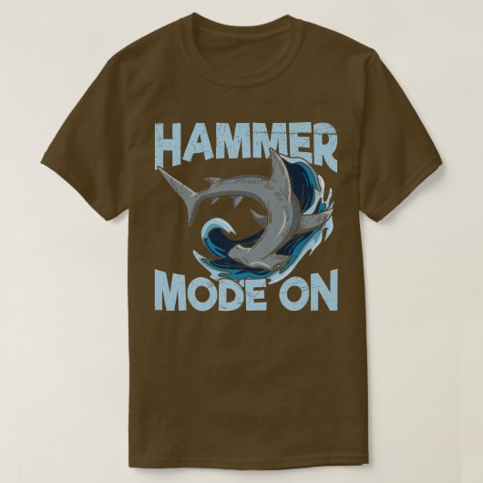 T-shirt Mode marteau sur devis pour un amoureux de requin  (Design devant)